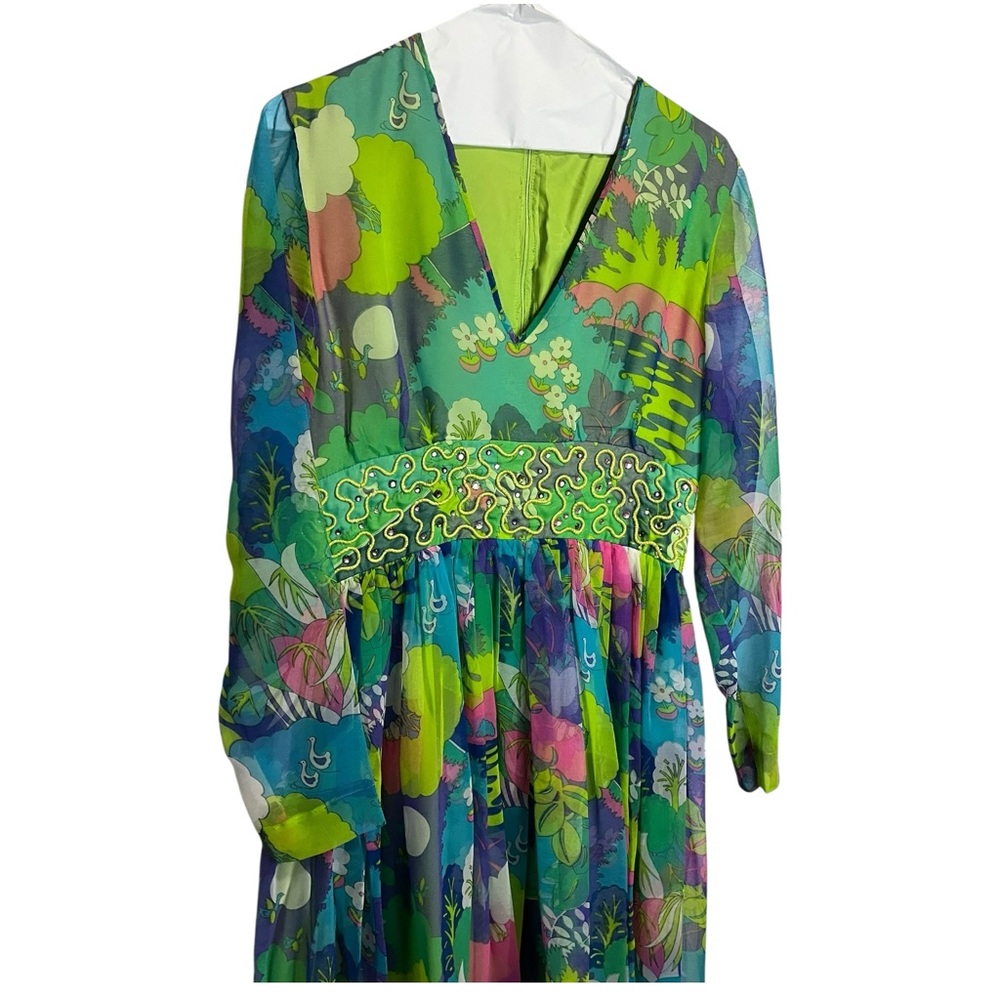 Vintage 60/70s Floral Futura Couture of New York Gown